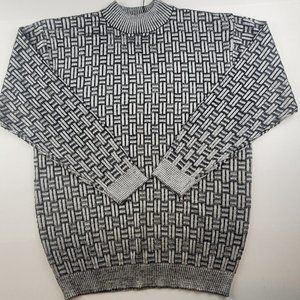 NWT Syllables System Men's Patterned Metallic Sweater Size XL